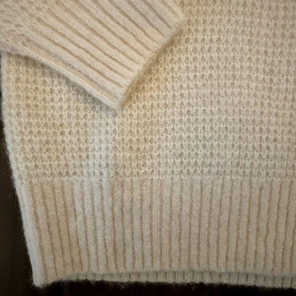 New Everlane The Alpaca Waffle-Stitch Polo | Snow (Ivory) | Size M - Picture 6 of 8